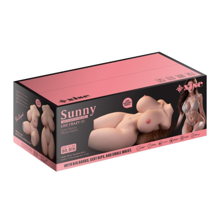 Sunny Torso Realista 41.27 kg de Xise | VibraZon