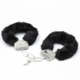 Esposas de Metal para Muñecas con Pelo Negro de Intoyou Bdsm Line | VibraZon