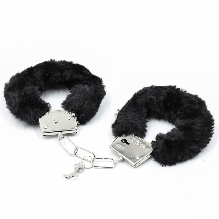 Esposas de Metal para Muñecas con Pelo Negro de Intoyou Bdsm Line | VibraZon