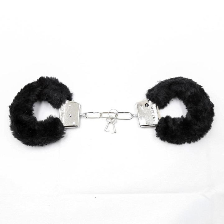 Esposas de Metal para Muñecas con Pelo Negro de Intoyou Bdsm Line | VibraZon