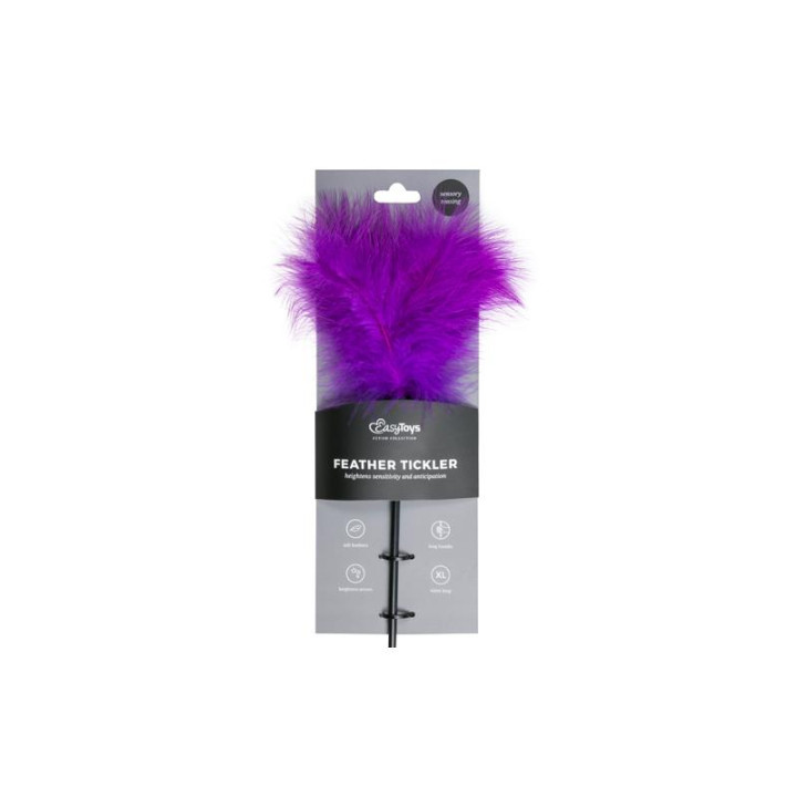 Plumas Estimuladoras con Mango Largo - Púrpura de Easytoys | VibraZon