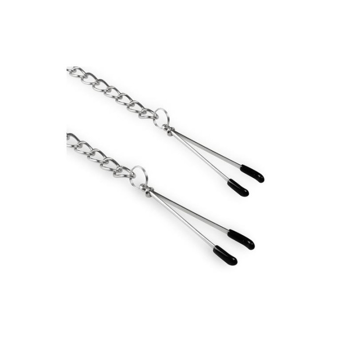 Pinzas con Cadena de Metal para Pezones de Easytoys | VibraZon