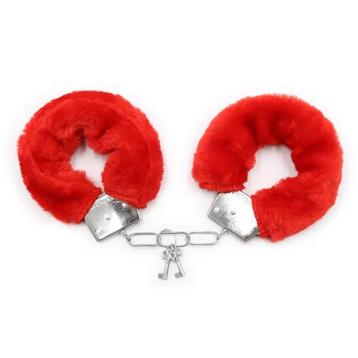 Esposas de Metal para Muñecas con Pelo Rojo de Intoyou Bdsm Line