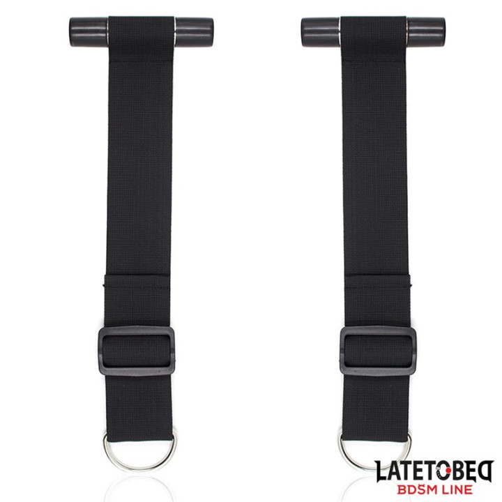 Restricciones para Puerta con Esposas Adjustables y Desmontables de Latetobed Bdsm Line | VibraZon