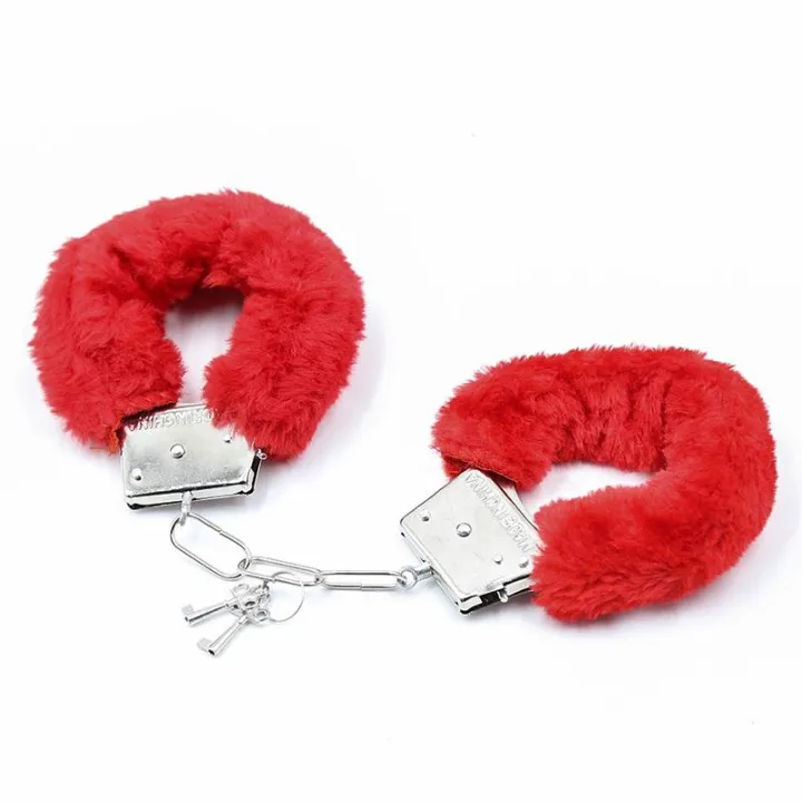 Esposas de Metal para Muñecas con Pelo Rojo de Intoyou Bdsm Line