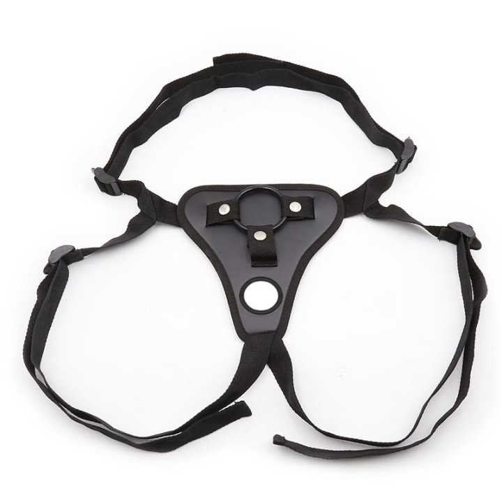 Arnés de Neopreno con Aro de Silicona Ajustable de Latetobed Bdsm Line | VibraZon