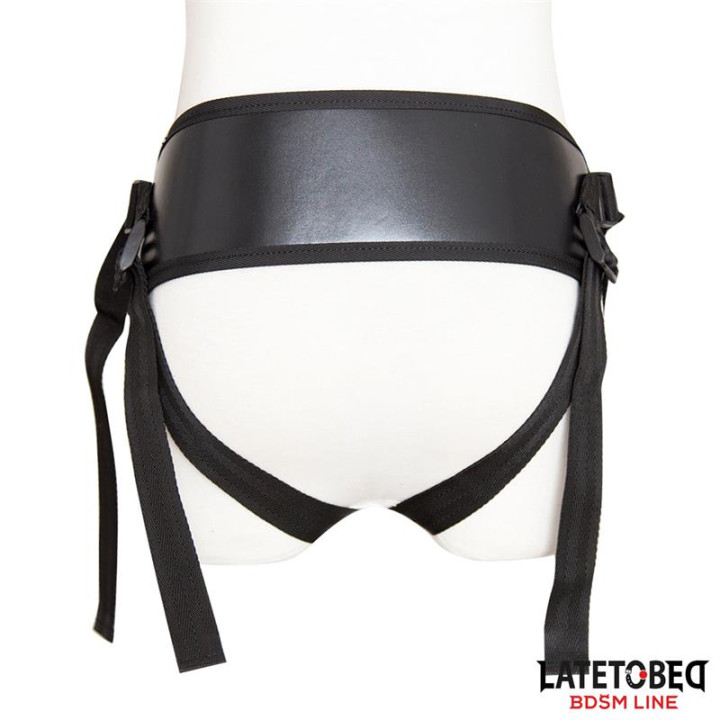 Arnés con Cinturón Ancho Ajustable de Latetobed Bdsm Line | VibraZon