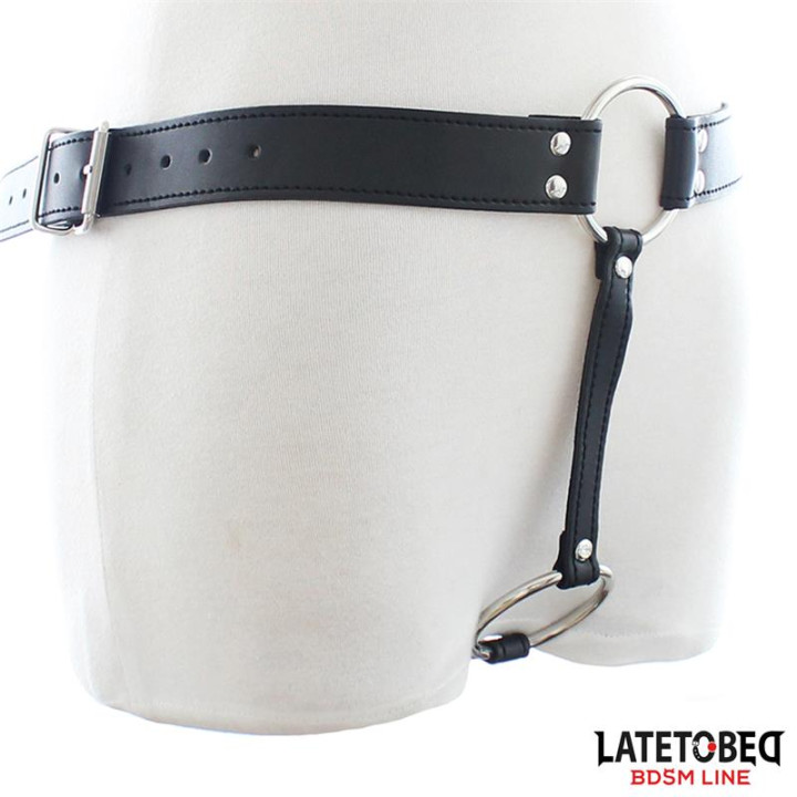 Cinturón Castidad Tipo Tanga Ajustable de Latetobed Bdsm Line | VibraZon