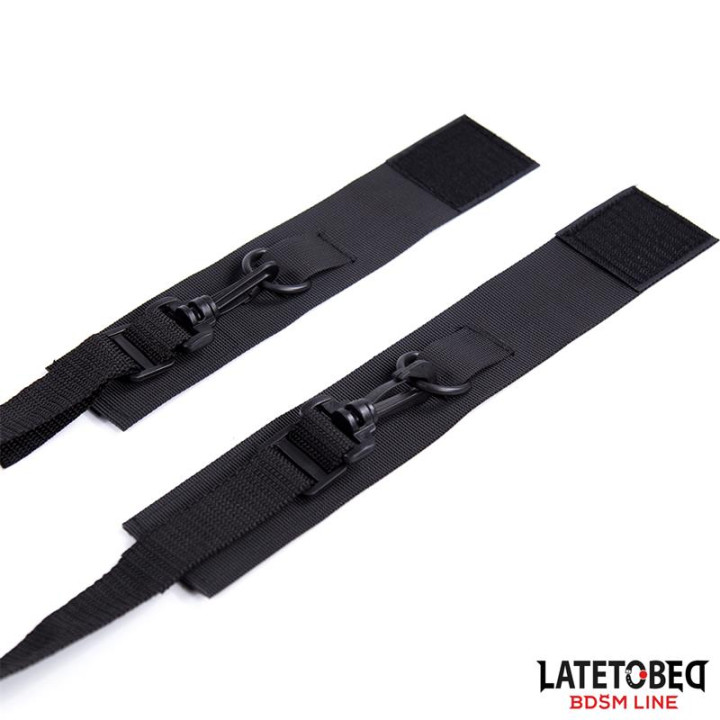 Restricciones para la Cama de Nylon con Argollas de Plástico de Latetobed Bdsm Line | VibraZon