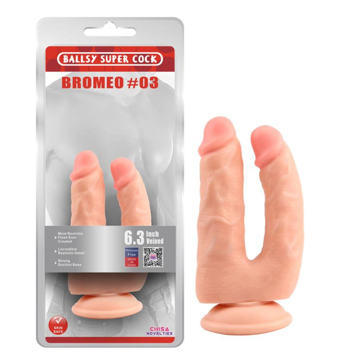 Dildo Doble Bromeo N3 Natural de Chisa | VibraZon