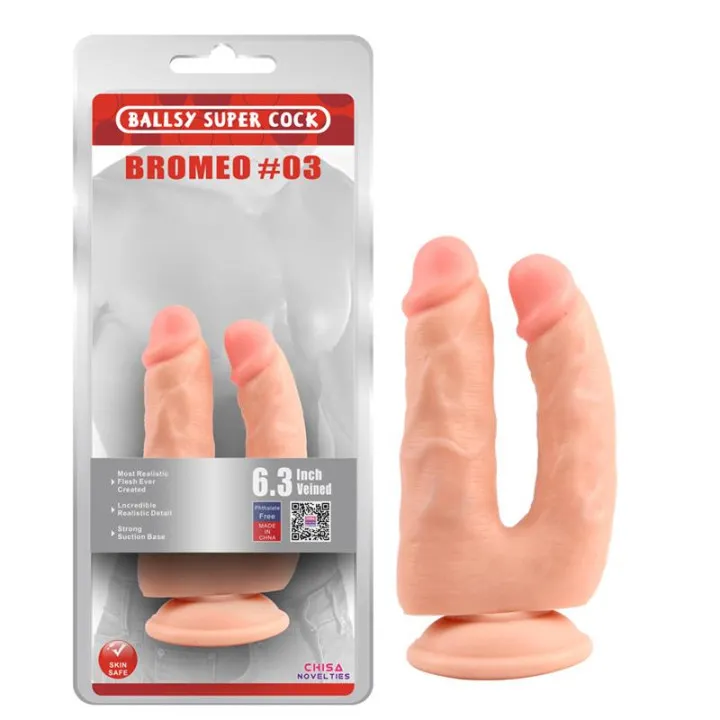 Dildo Doble Bromeo N3 Natural de Chisa