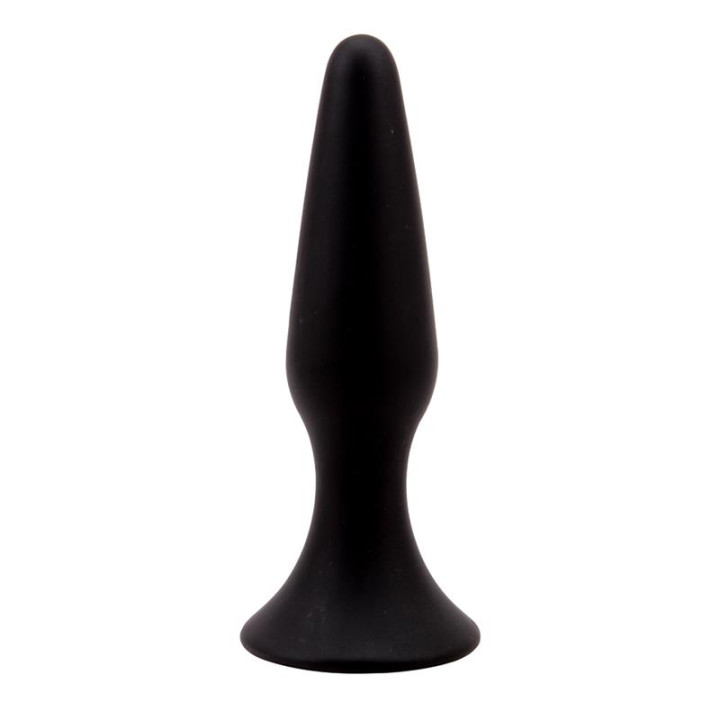 Plug Anal 12.5 x 3.1 cm Silicona Negro de Chisa | VibraZon