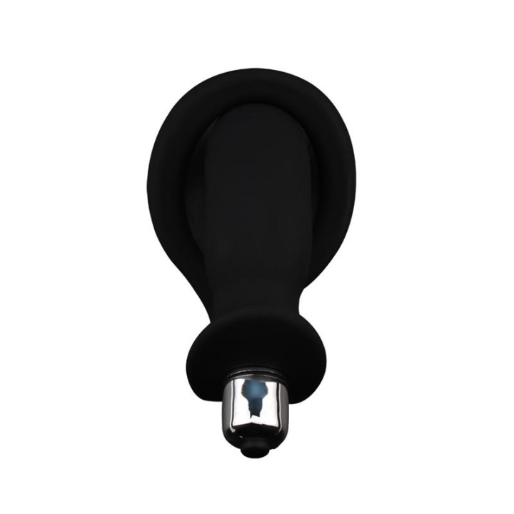 Anillo para el Pene con Plug Anal Negro de Chisa | VibraZon