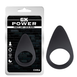 Anillo para el Pene Party Hat Silicona Negro de Chisa | VibraZon
