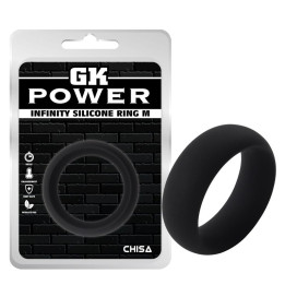 Anillo para el Pene Infinity Silicona M Negro de Chisa | VibraZon