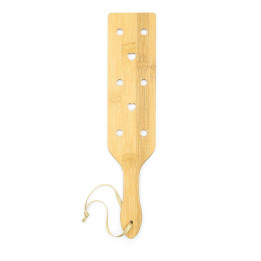 Pala de Bambú con Corazones 33 cm de Latetobed Bdsm Line | VibraZon