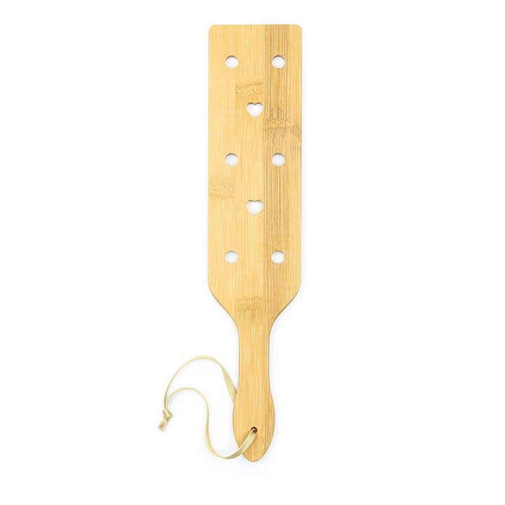 Pala de Bambú con Corazones 33 cm de Latetobed Bdsm Line | VibraZon