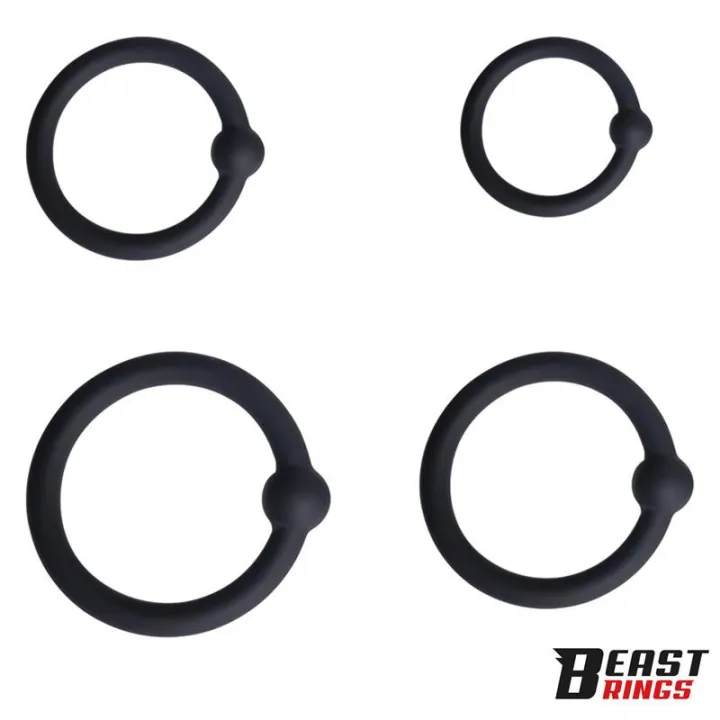 Set de 4 Anillos para el Pene Silicona de Beast Rings
