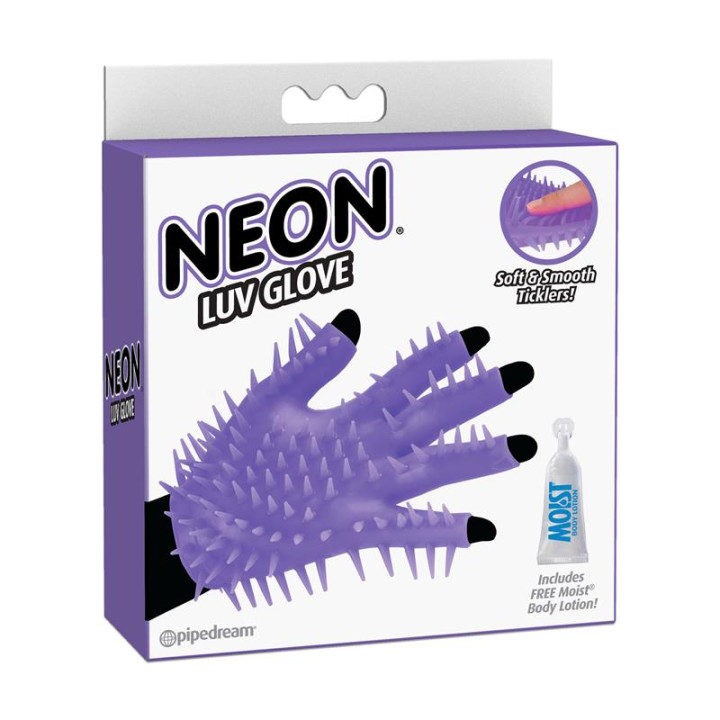 Neon Guante Estimulador Púrpura | VibraZon