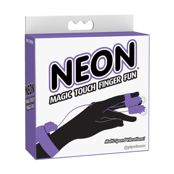 Neon Mini Vibradores para el Dedo Púrpura | VibraZon