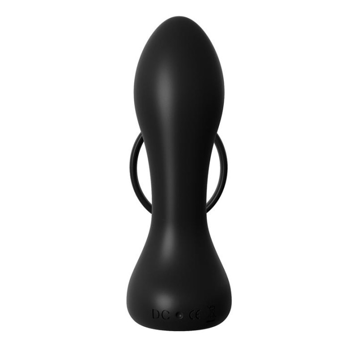 Anillo y Plug Anal con Vibración Negro de Anal Fantasy Elite | VibraZon