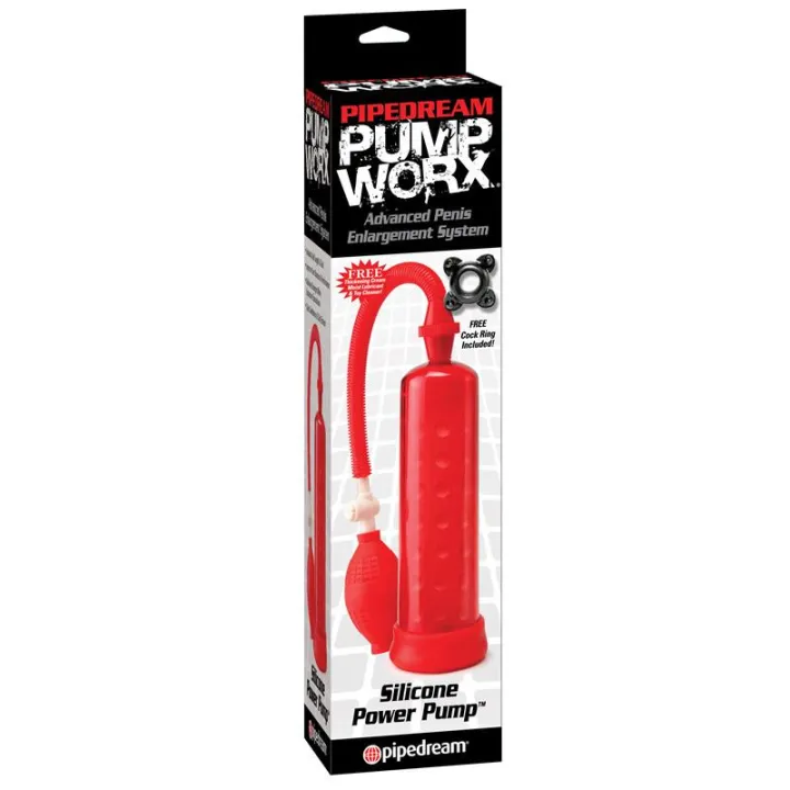 Pump Worx Succionador de Silicona Color Rojo de Pumpworx
