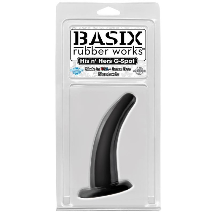 Estimulador His and Hers Punto G Negro de Basix Rubber Works | VibraZon