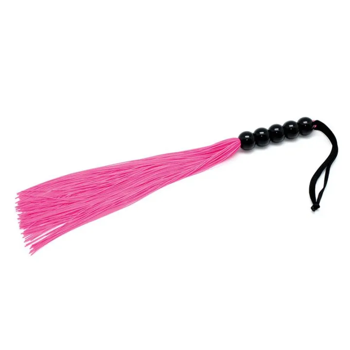 Flogger Silicona Rosa 38 cm de Bondage Play