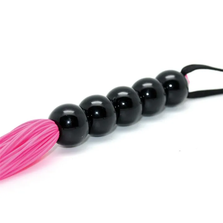Flogger Silicona Rosa 38 cm de Bondage Play