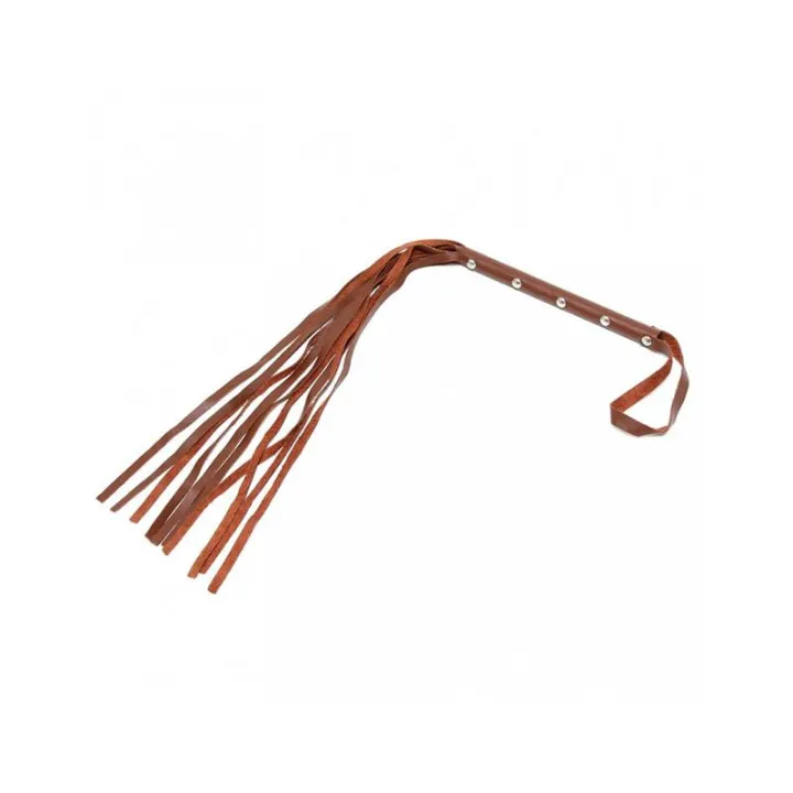 Flogger Cuero Marrón 62cm de Bondage Play