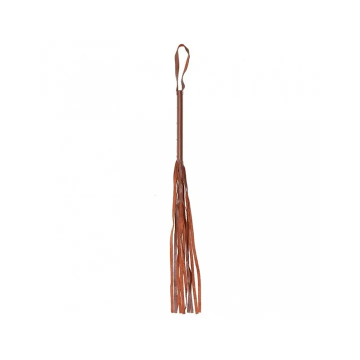 Flogger Cuero Marrón 62cm de Bondage Play