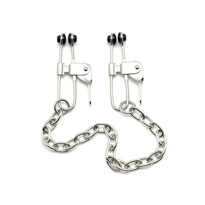 Pinzas Pezones Cadena Metal de Bondage Play | VibraZon