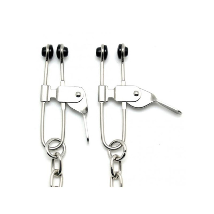 Pinzas Pezones Cadena Metal de Bondage Play | VibraZon