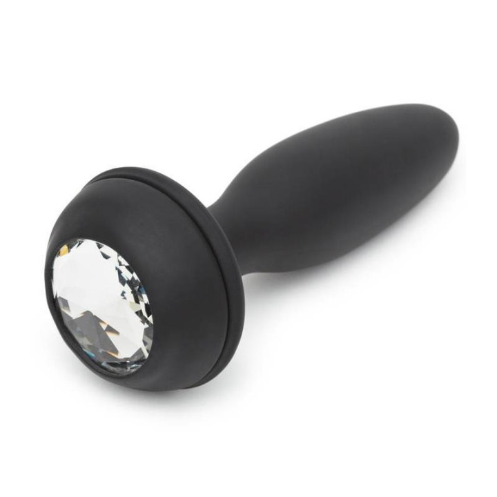 Plug Anal con Vibración Doble Base Púrpura Grande de Happy Rabbit | VibraZon
