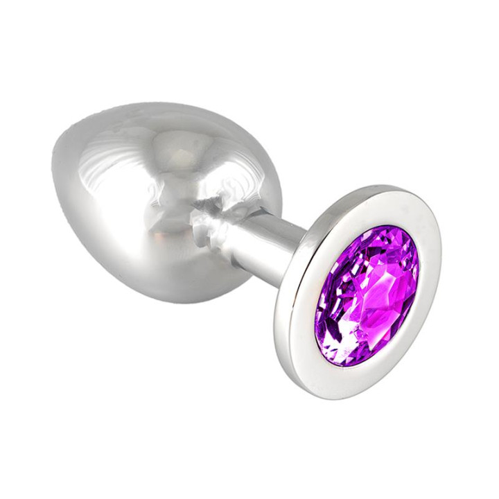 Plug Metal Morado 9,7 cm de Bondage Play | VibraZon