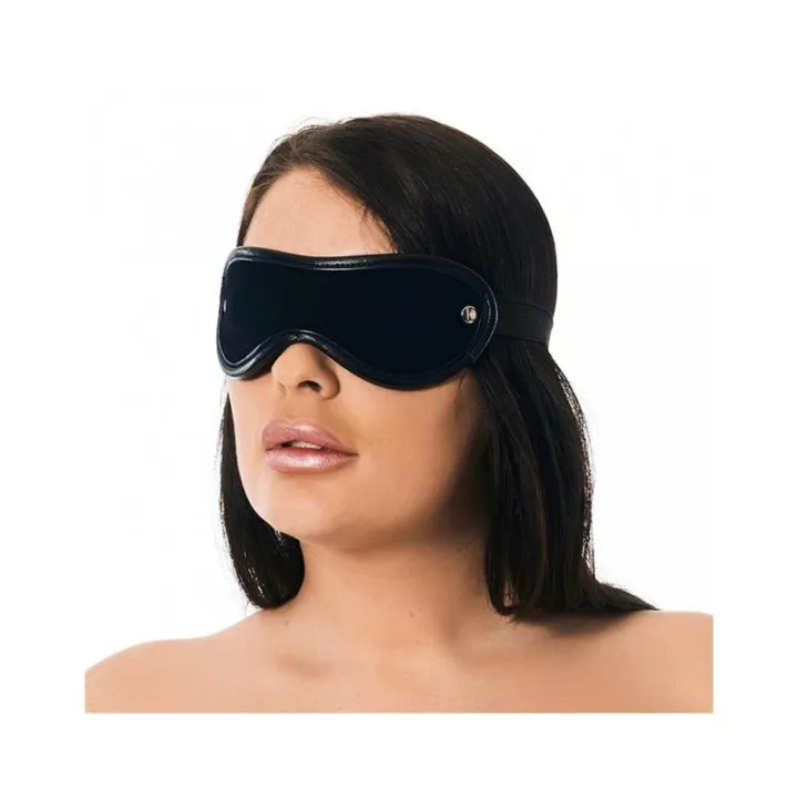 Antifaz Cuero Negro de Bondage Play