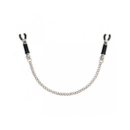 Pinzas para Pezones con Cadena Ajustable de Bondage Play | VibraZon