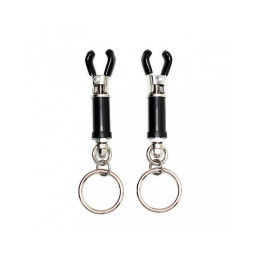 Pinzas para Pezones sin Cadena Ajustables de Bondage Play | VibraZon