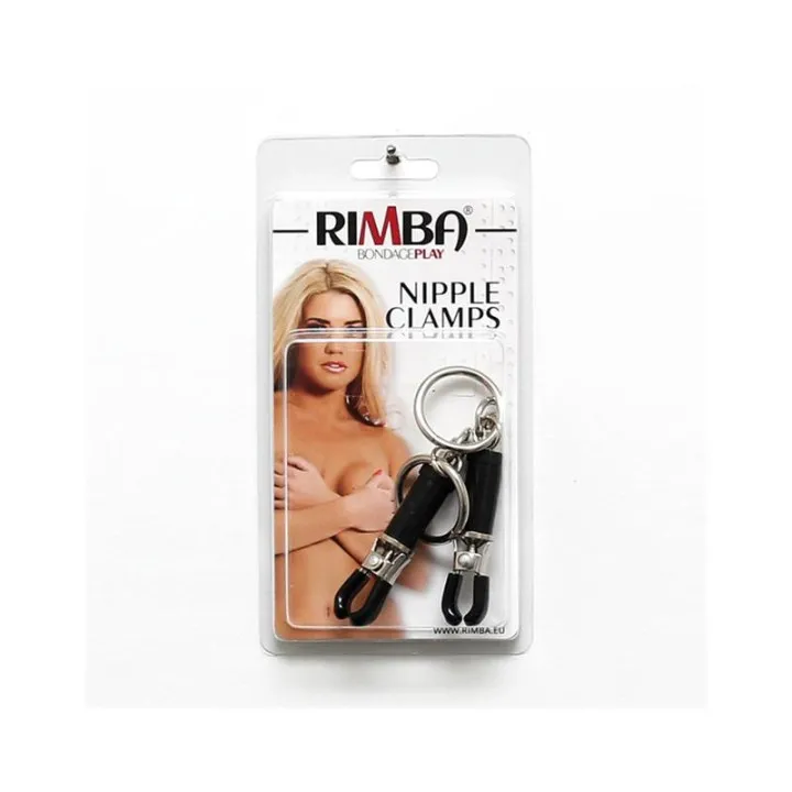 Pinzas para Pezones sin Cadena Ajustables de Bondage Play