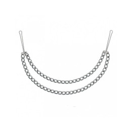Pinzas para Pezones con Dos Cadenas de Bondage Play | VibraZon