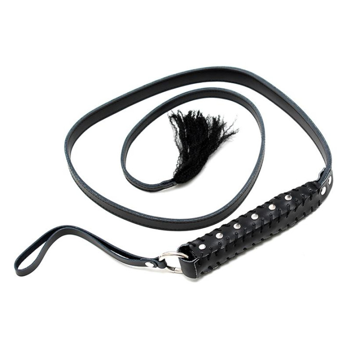 Látigo Cuero 130 cm de Bondage Play | VibraZon