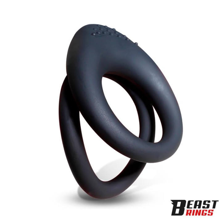 Anillo Doble para el Pene 37/45 mm de Beast Rings | VibraZon