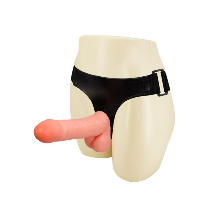 Arnés con Dildo y Testículos 17.5 cm de Baile | VibraZon