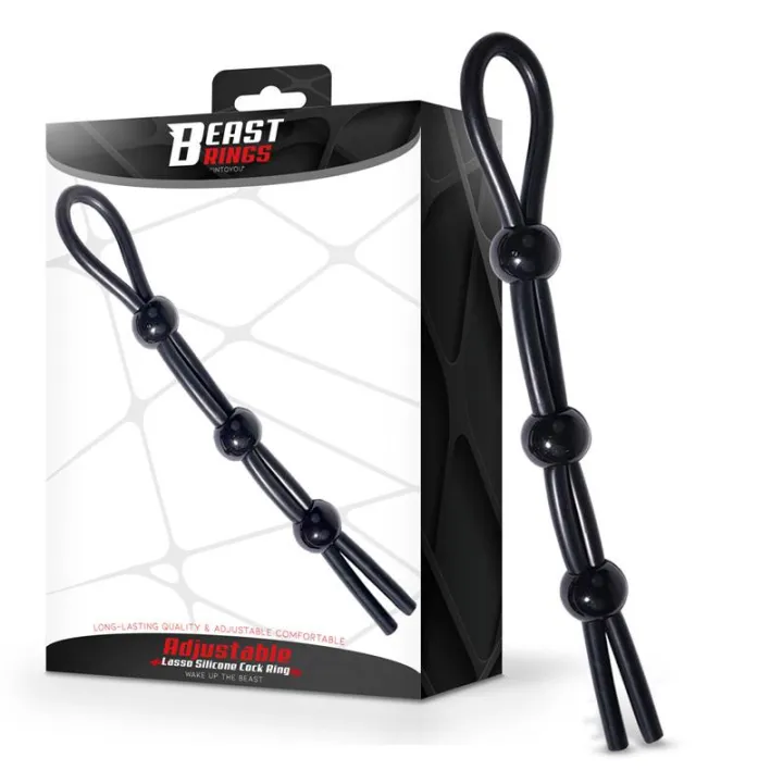 Lasso Anillo para el Pene Silicona Ajustable de Beast Rings