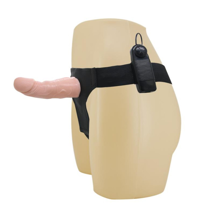 Baile Arnés con Dildo Vibrador Natural 15 cm | VibraZon