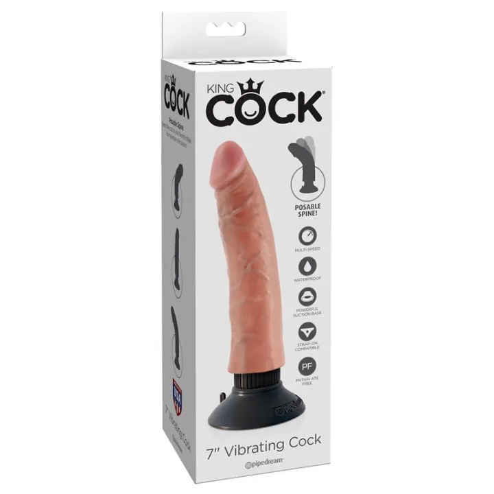 Dildo Reaslista con Vibración 7 de King Cock