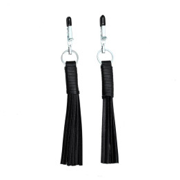 Pinzas para Pezones de Cuero de Bondage Play | VibraZon