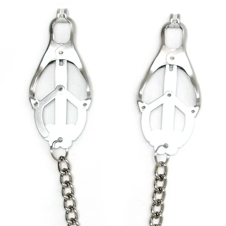 Pinzas para Pezones con Cadena de Bondage Play