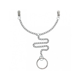 Pinzas para Pezones con Anillo para el Pene de Bondage Play | VibraZon
