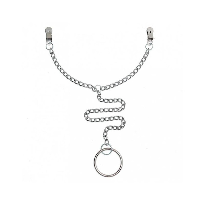 Pinzas para Pezones con Anillo para el Pene de Bondage Play | VibraZon